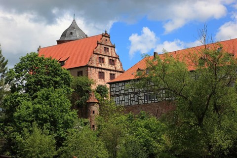 Vorderburg, Schlitz, small town in the east of the Vogelsberg district in central Hesse, Hesse,