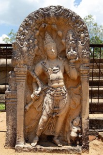 Oldest figure in the holy city of Anuradhapura, North Central Province, Sri Lanka, Asia