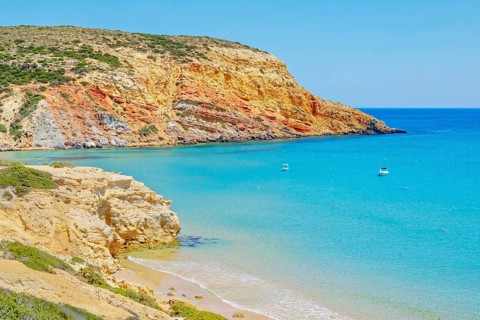Provatas beach, Milos Island, Cyclades Islands, Greece, Europe