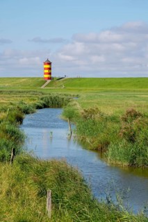 Pilsum Lighthouse, Pilsum, Krummhörn, East Frisia, Lower Saxony, Germany, Europe