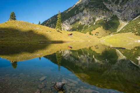 Unterer Gaisalpsee, Allgäu Alps, Allgaeu, Bavaria, Germany, Europe