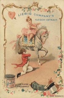 Picture series Kleine Die kleine Zirkuswelt, Liebig picture, digitally restored reproduction of a
