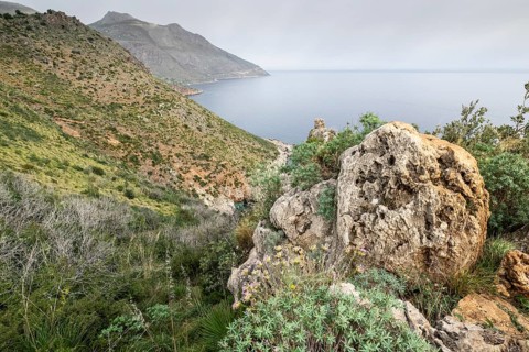 Landscape in the Zingaro National Park, Sicily, Italy, Europe