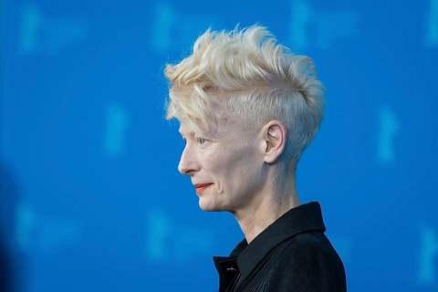 Tilda Swinton at the Photocall for the Honorary Golden Bear during the 75th Berlinale at the