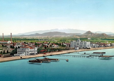 General view of Phalere, Phalerum or Phaleron, Greece, 1890, Historic, digitally restored