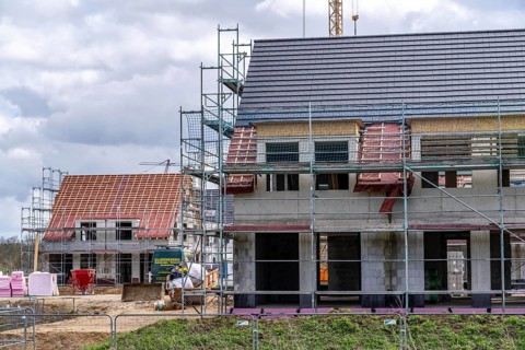 New development district, around 140 detached and semi-detached villas being built in the south of