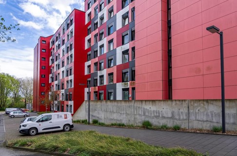 Student hall of residence of the Studierendenwerk Essen-Duisburg in Essen, over 310 furnished rooms