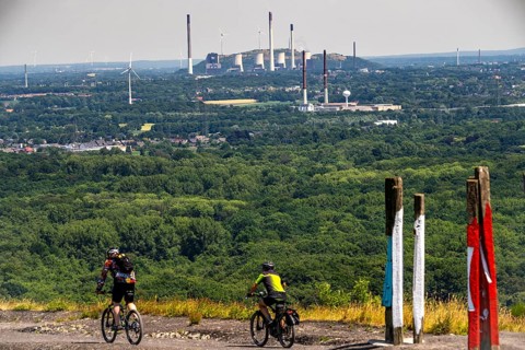 The Haniel spoil tip, 185 metre high spoil tip, at the Prosper Haniel mine, which was shut down in