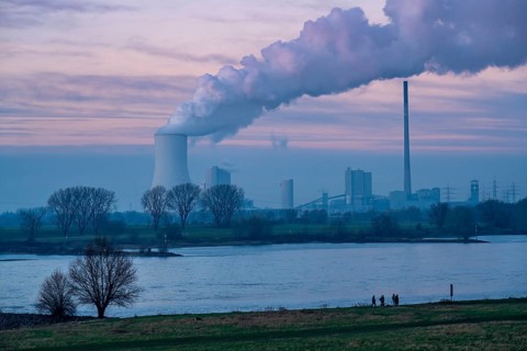 Cooling tower of the coal-fired power plant Duisburg-Walsum, operated by STEAG and EVN AG, 181