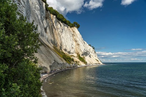 Cliffs and chalk cliffs Møns Klint, Mön Island, Denmark, Europe