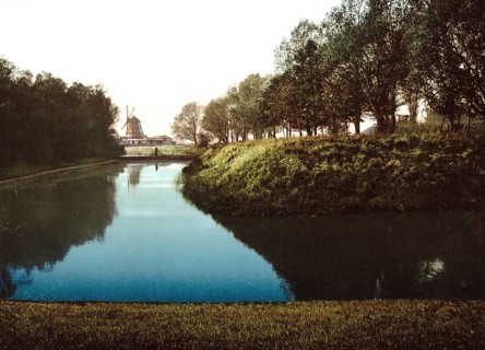 View of Kungsparken, Malmö, Sweden, View from 1885, Historical, digitally restored reproduction