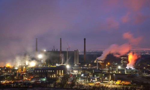 Bottrop, North Rhine-Westphalia, Germany, The Prosper coking plant is one of three operating coking