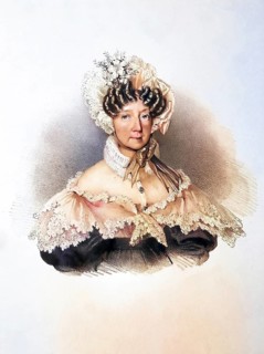 Josefine Gräfin Wallis (1805-1874), Historical, digitally restored reproduction from a 19th century