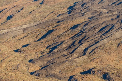 Panorama during the ascent to the Alto de Guajara, 2715m, over the Teide National Park, Parque