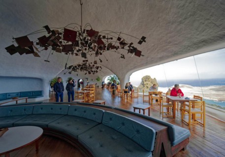 Mirador del Río viewpoint designed by the artist César Manrique, interior view, Lanzarote, Canary