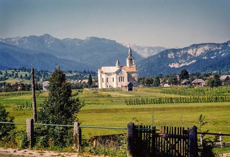 Church of Saint Nicholas, Bohinjska Bistrica, Upper Carniola, Slovenia, former Yugoslavia, Europe