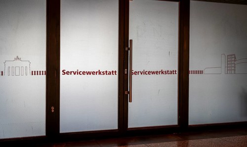 Service workshop, subway at Jannowitzbrücke S-Bahn station, Berlin, Germany, Europe