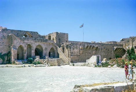 Medieval castle at Kyrenia or Girne, Northern Cyprus, Europe 1973 16th-century castle built by the