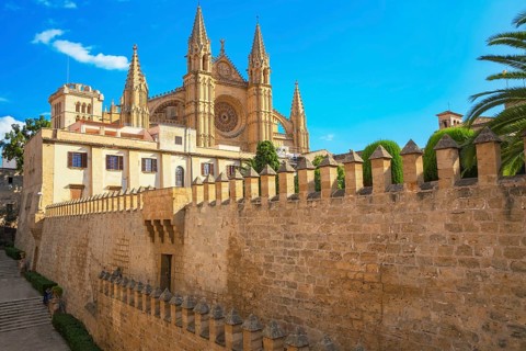 La Seu Cathedral, Palma de Mallorca, Mallorca, Balearic Islands, Spain, Europe