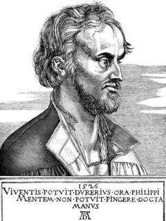 Portrait, Philipp Melanchton (1497-1560), preacher in the Wittenberg town church, Holy Mass in