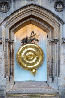 The Corpus Clock or Grasshopper Clock by John Taylor 2008, Corpus Christi College, Cambridge,