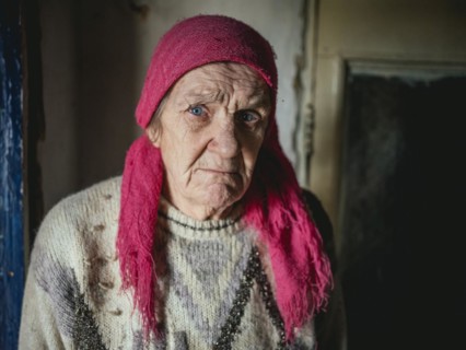 Lena, 70 years old, cares for her severely disabled granddaughter Lena, 18 years old. The family