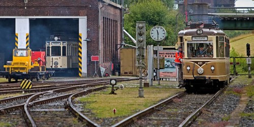 Railcar Hansa Waggon GT4-431 in the local transport museum Dortmumd, Ruhr area, North