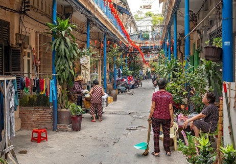 Hao Si Phuong Alley, Saigon Chinatown, Cho Lon, Ho Chi Minh City, Vietnam, Asia