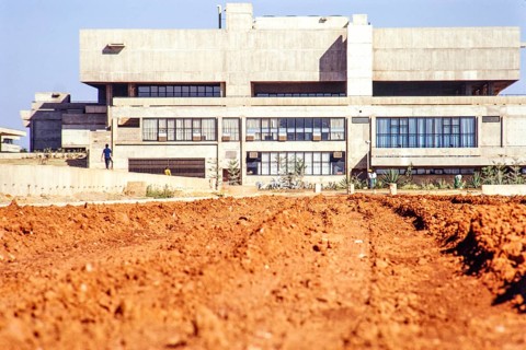 Campus of the University of Zambia, UNZA, Lusaka, Zambia, Africa 1973 Library building, Africa