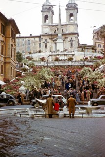 Strollers on the Spanish Steps, Rome, Italy 1957