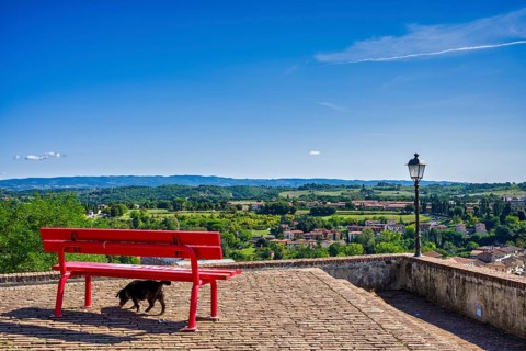 Il Baluardo, viewpoint, Colle di Val d'Elsa, Tuscany, Italy, Europe