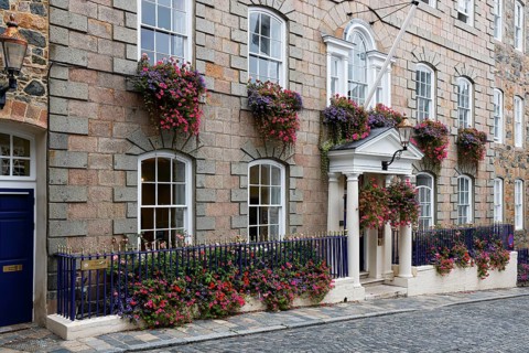 Constables Office in St Peter Port, police station, Channel Island Guernsey, England, Great Britain