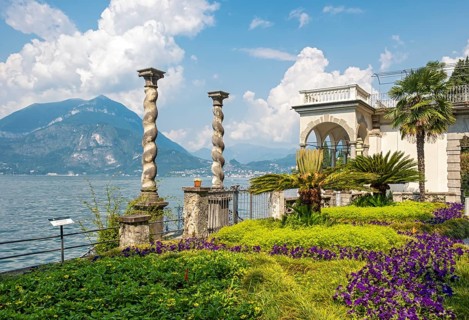 Villa Monastero gardens, Varenna, Lake Como, Lago di Como, Italy, Europe