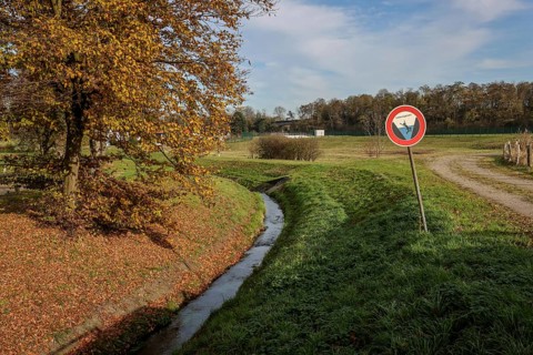 10.11.2021, Datteln, North Rhine-Westphalia, Germany - Following the construction of a parallel