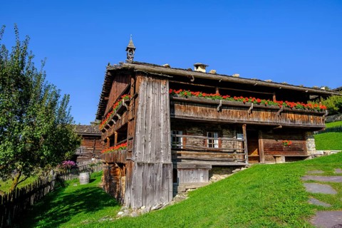 Firehouse from the Höfeler farm, South Tyrolean Folklore Museum, Dietenheim, Freilchtmuseum,