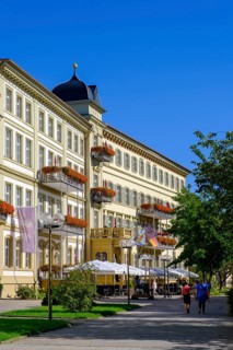 Kurhotels am Kurpark, Bad Kissingen, Rhön, Lower Franconia, Franconia, Bavaria, Germany, Europe