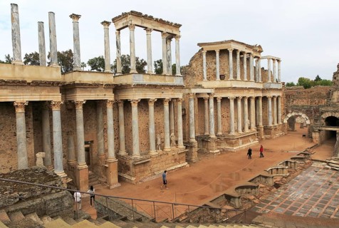 Teatro Romano, Roman Amphitheatre, Merida, Extremadura, Spain, Europe