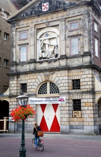 Historic De Waag or Weigh House, Leiden, Netherlands