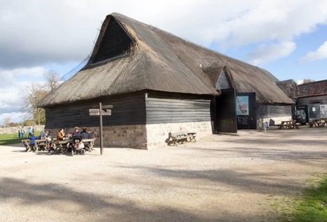 Museum barn building at Avebury, Wiltshire, England, UK