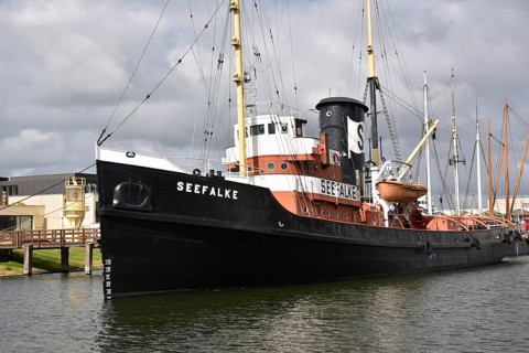 Bremerhaven, Maritime Museum, tug Seefalke, on the open-air site