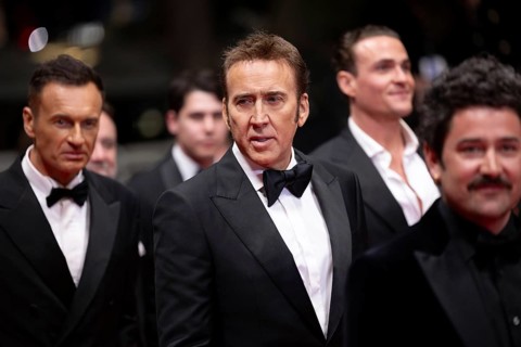 Cannes, France, 17.5.2024: Nicolas Cage at the premiere of The Surfer on the red carpet of the