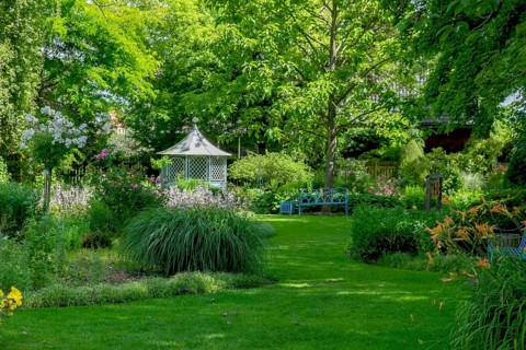 District educational garden, Burgsteinfurt, Münsterland, North Rhine-Westphalia, Germany, Europe