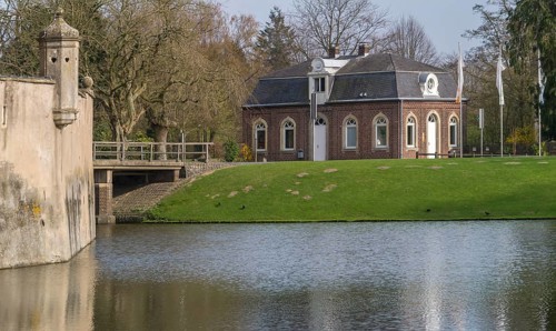 Gemen Castle, Orangery, moated castle, Borken, Münsterland, North Rhine-Westphalia, Germany, Europe