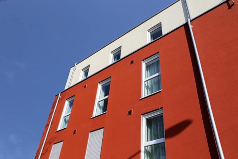 Residential building with modern facade painting (Building with modern facade painting) Speyer,