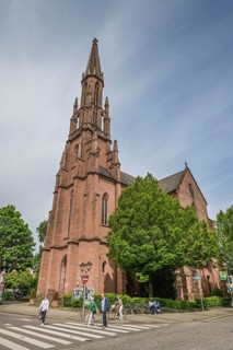 Evangelical City Church, Poststraße, Offenburg, Baden-Württemberg, Germany, Europe