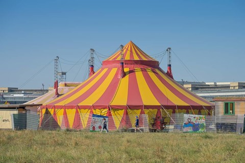 Cabuwazi Circus, Tempelhof Airport, Tempelhofer Feld, Tempelhof, Berlin, Germany, Europe