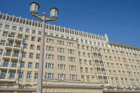 Residential buildings, Architecture, Karl-Marx-Allee, Friedrichshain, Berlin, Germany, Europe