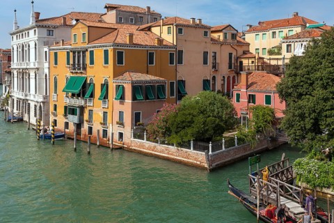 Palaces on the Grand Canal, Venice, Italy, Europe