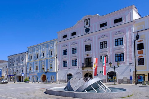Museum Lauriacum on the main square, Enns, Mühlviertel region, Upper Austria, Austria, Europe