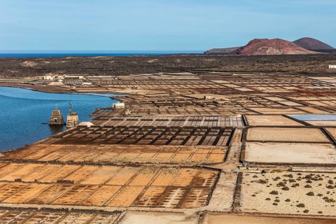 2016, Lanzarote, Salinas de Janubio, ESP, Spain, Canary Islands, Canary Islands, Atlantic Ocean,